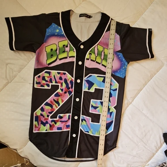 Black Multicolor Kids Jersey Mr. Bao XL - Picture 12 of 12